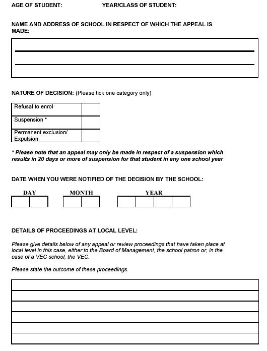 DES Appeals Form 2