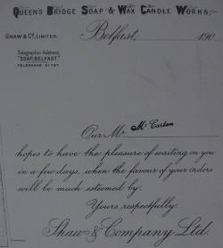 Soap Salesman's Letter