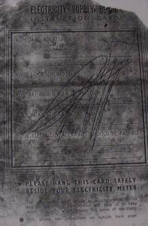 ESB Instruction Card